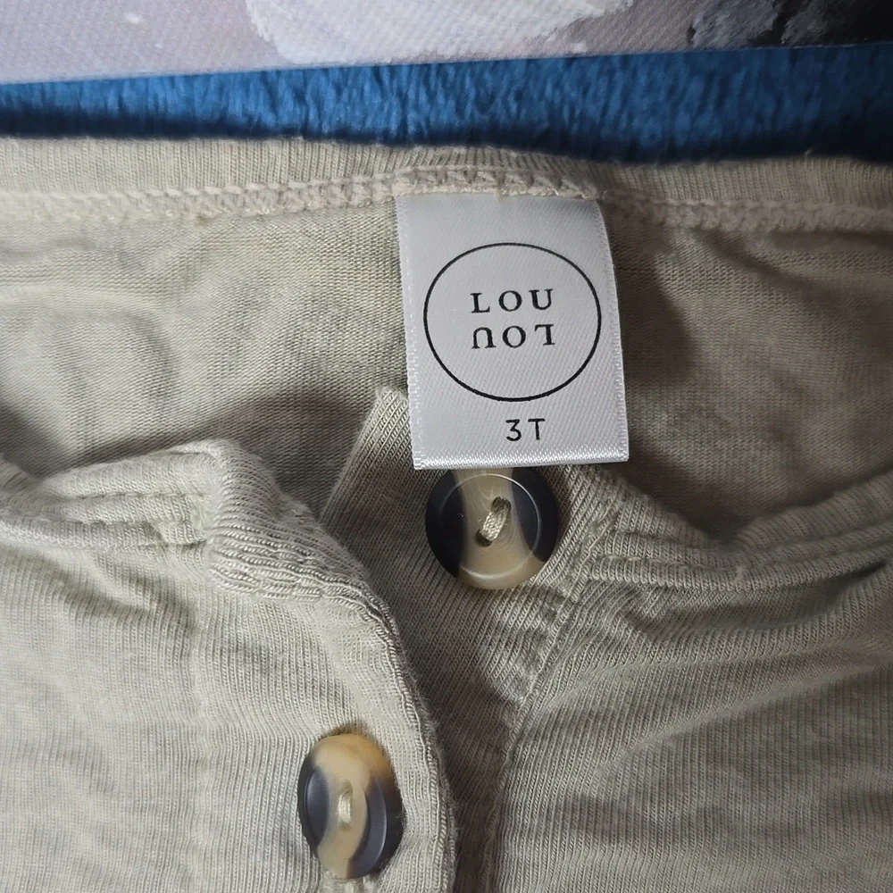 Lou Lou& Company Sage Green Top & Bottom Set 3t - Picture 2 of 11